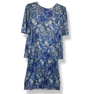 Vintage‎ 90s Leni Leni Dress Women's Size 18 W Plus Size Cottagecore Floral USA